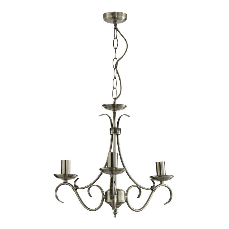 3 Light Candle Style Classic Traditional Chandelier 3 Light Candle Style Classic Traditional Chandelier